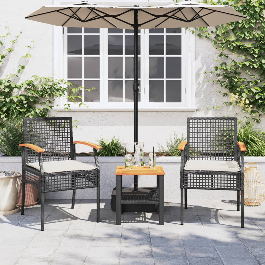 2 Fauteuils de jardin résine tressée