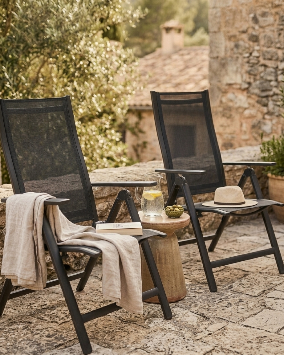 Fauteuil de jardin inclinable