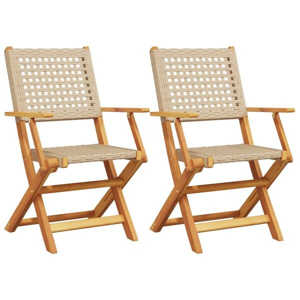 2 Fauteuils pour table de jardin